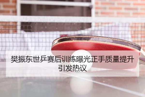 樊振东世乒赛后训练曝光正手质量提升引发热议